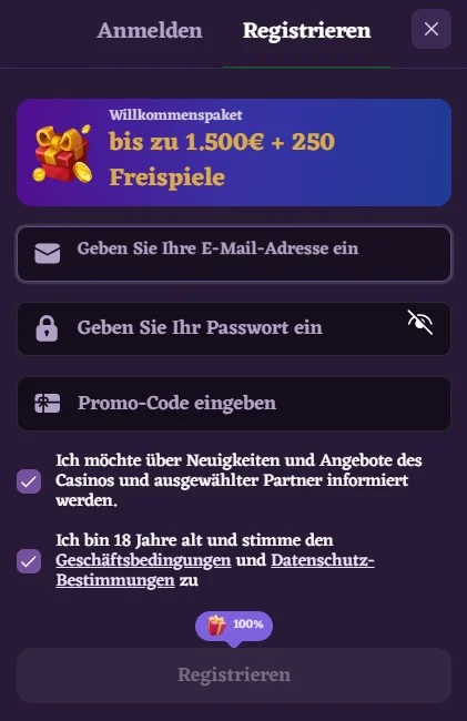 Registrierung und KYC